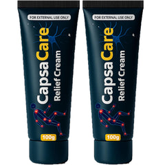 DFTLUUE Capsacare bottle and packaging for daily comfort and convenient application.