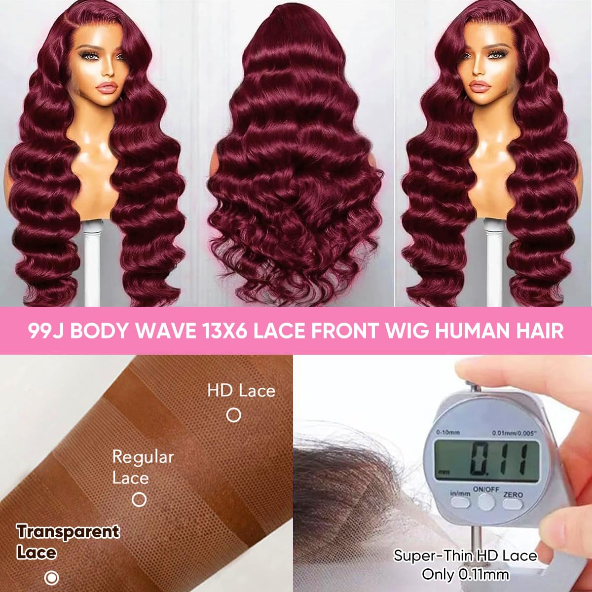 DGVATF natural hairline with baby hairs detail for realistic look.