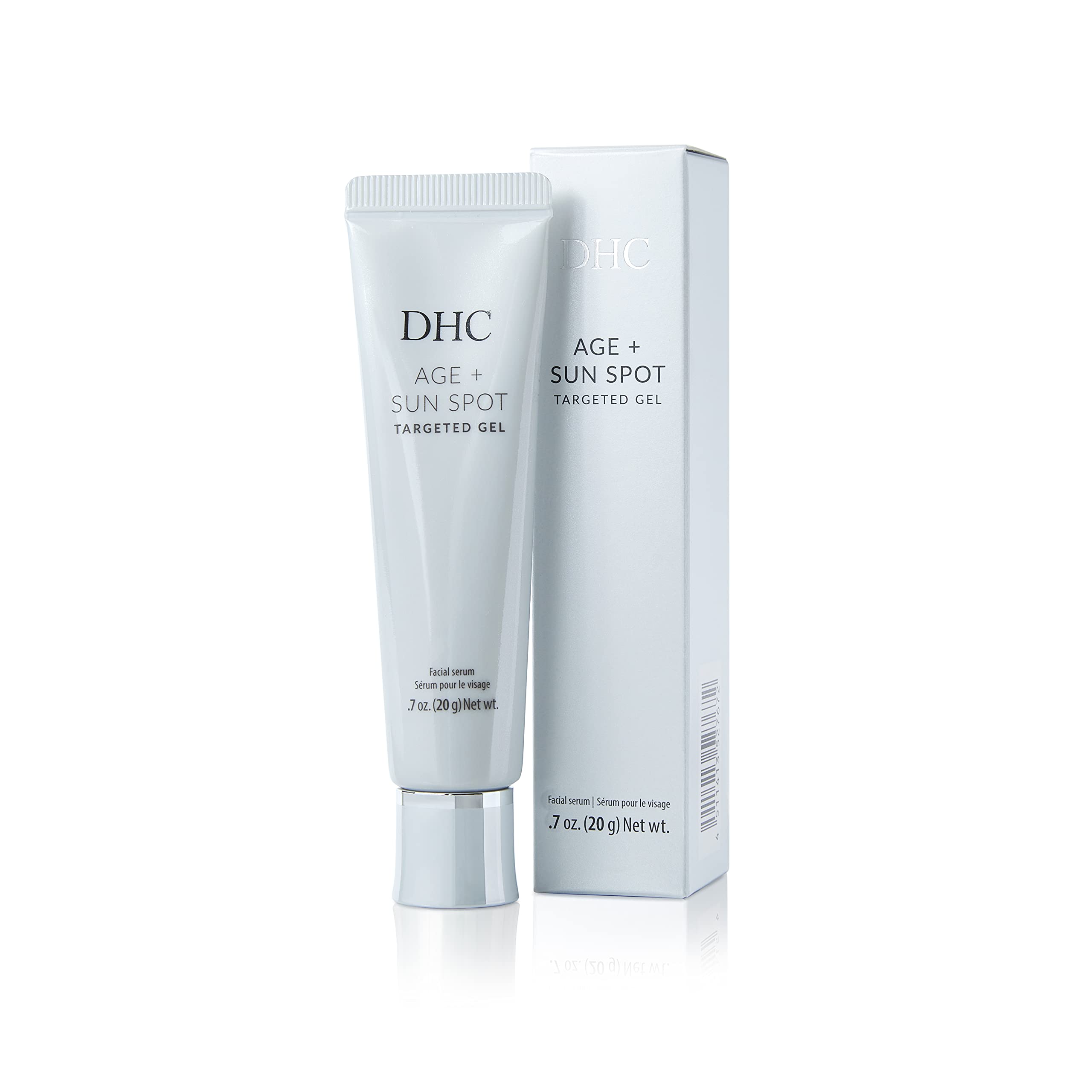 DHC Age + Sun Spot Targeted Gel texture closeup revealing smooth gel consistency