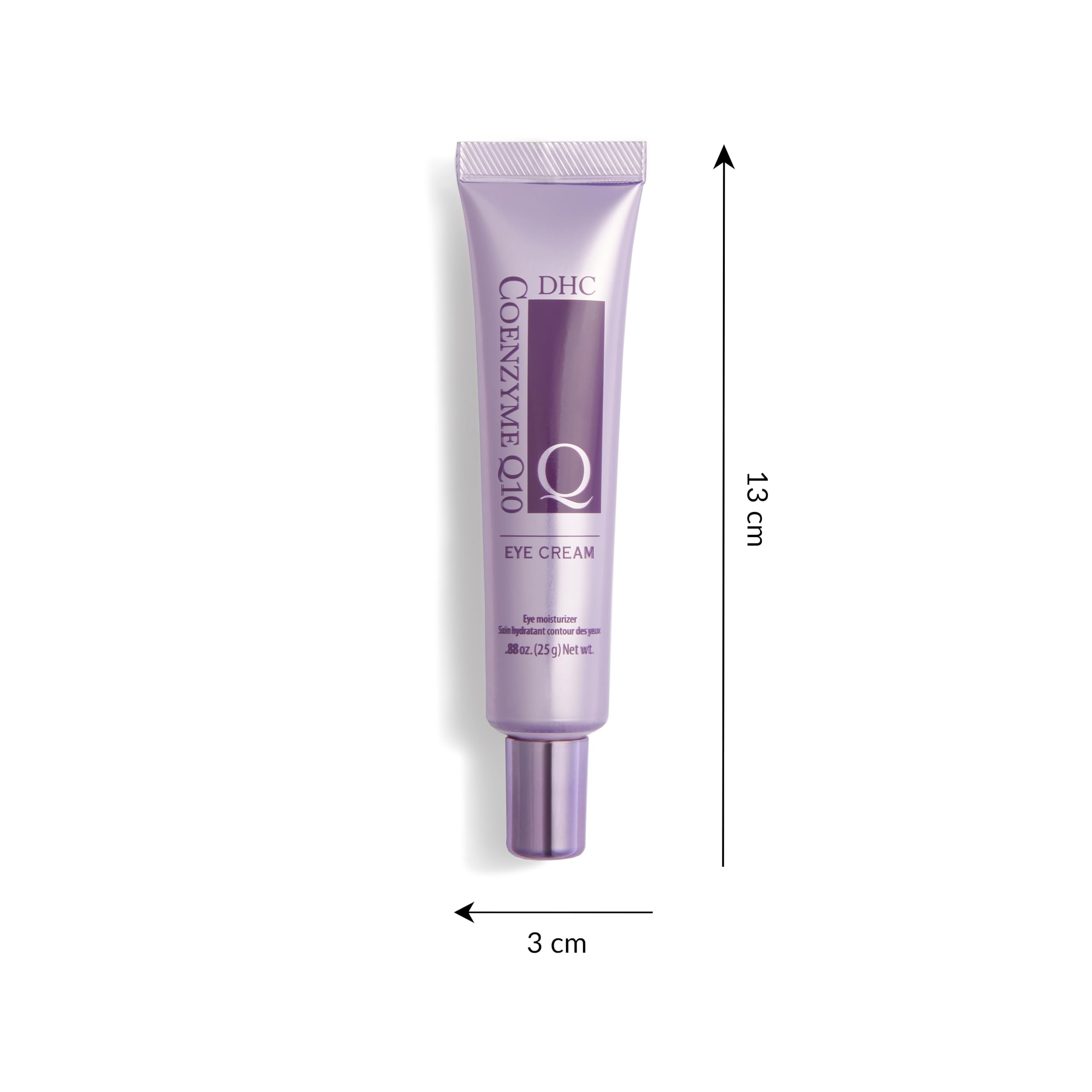 DHC CoQ10 Eye Cream fragrance-free label highlights gentle formula.