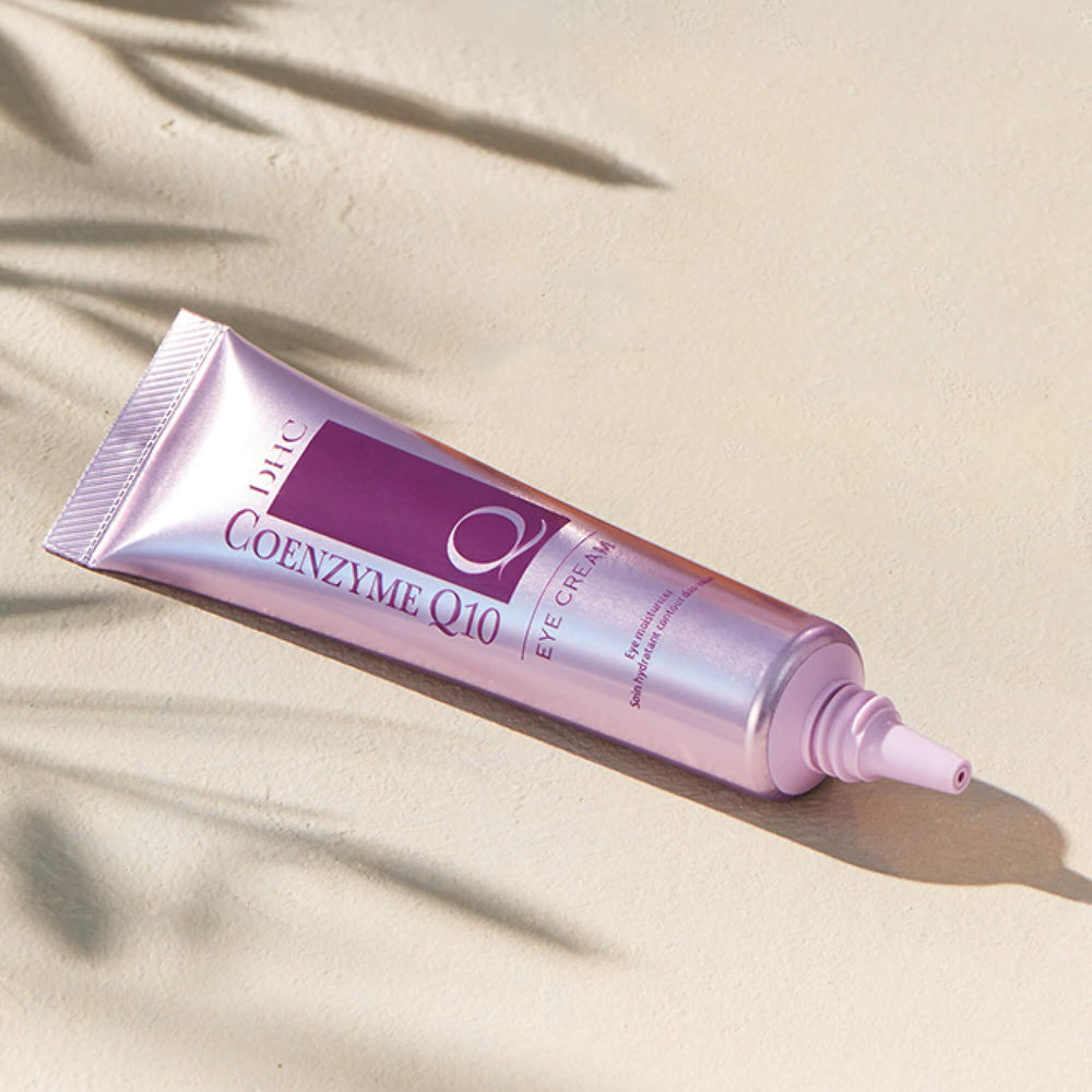 DHC CoQ10 Eye Cream layering with other products without pilling.