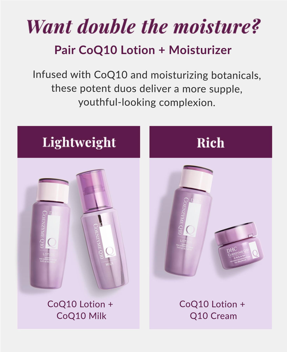 Fragrance-free DHC CoQ10 Lotion suitable for sensitive skin