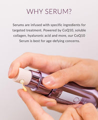DHC CoQ10 Serum packaging front highlighting premium Japanese skincare heritage.