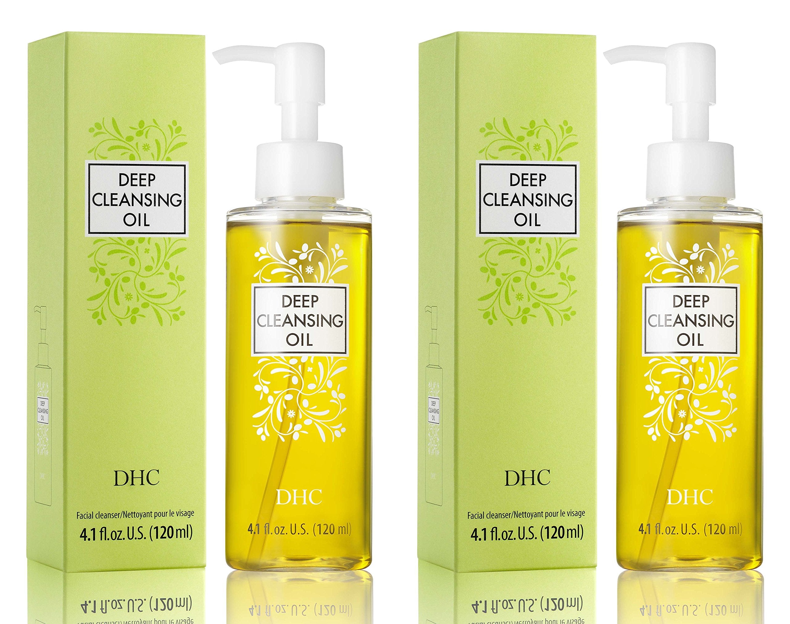 DHC Deep Cleansing Oil 2-pack on display for convenient cleansing routine.