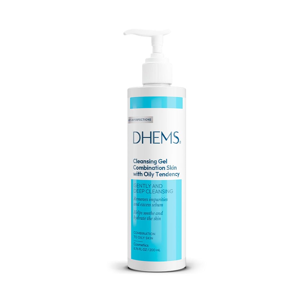 DHEMS Cleansing Gel bottle with pump for daily cleansing