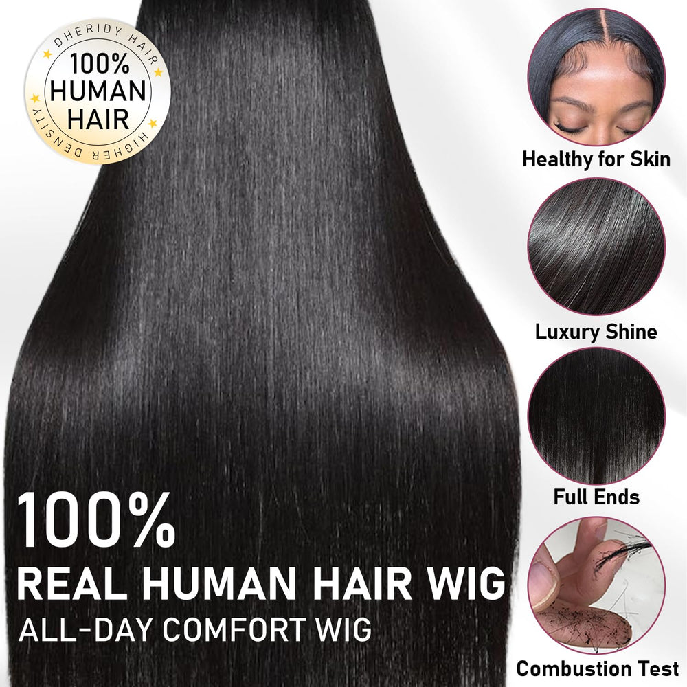 Heat-styling ready up to 400F on Dheridy 13x6 HD lace front