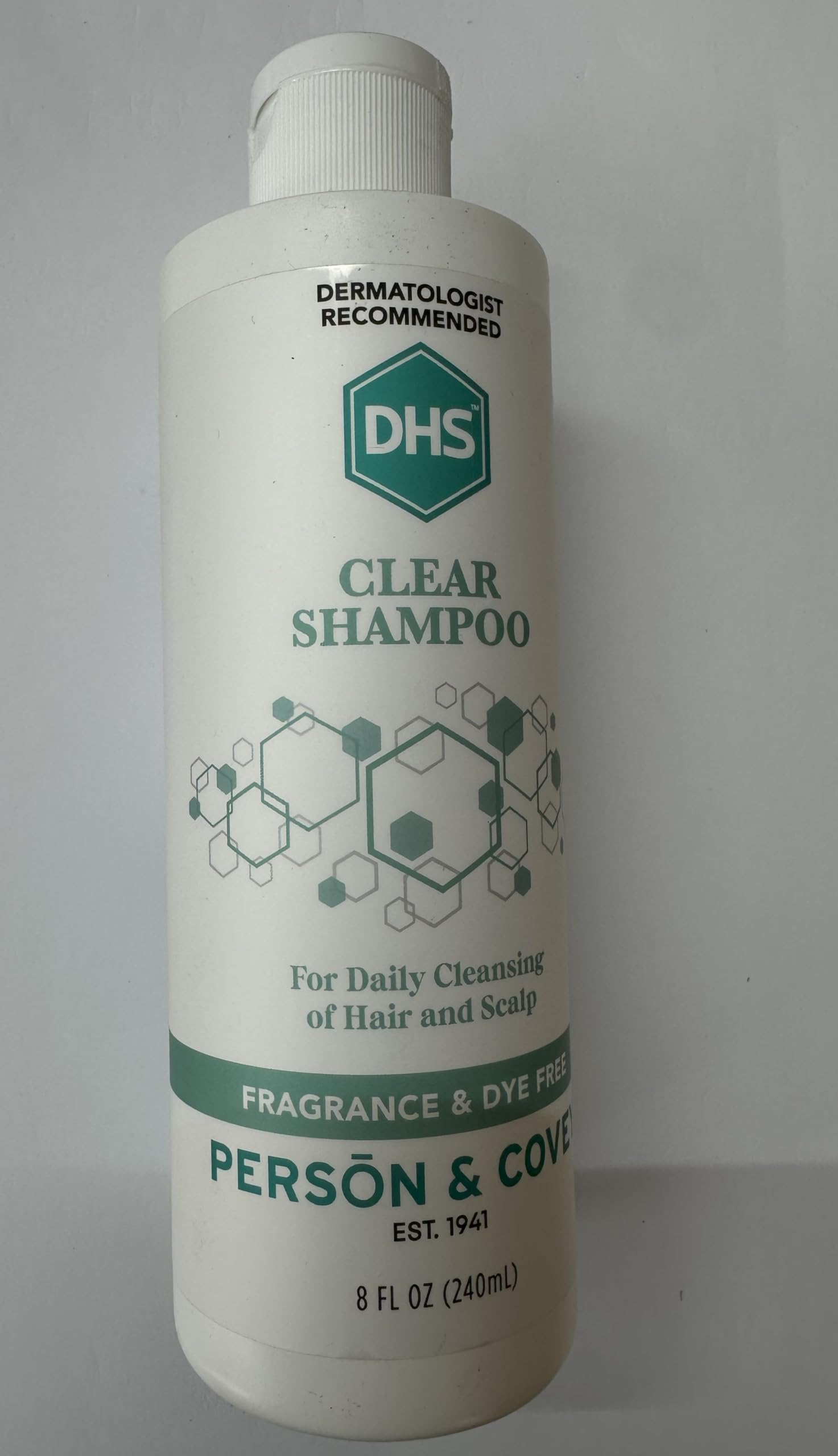 DHS Clear Shampoo foaming lather, easy daily scalp cleansing without fragrance