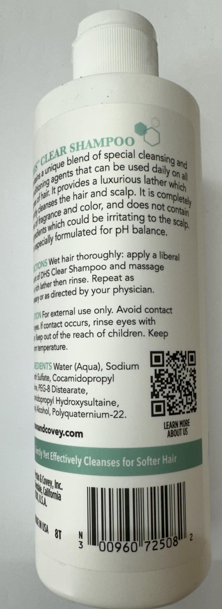 DHS Clear Shampoo pack of 3, bulk buy for ongoing daily cleansing