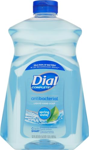 Dial antibacterial hand soap spring water pump for easy dispensing.