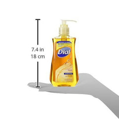 Dial antibacterial liquid hand soap gold pack-2 image highlights nourishing, moisturizing power with cleansing action.