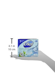 Dial bamboo leaf extract bar soap emphasizes moisture and balance during use.