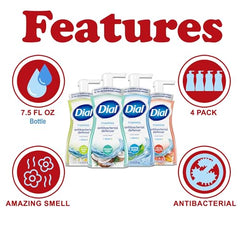Dial Complete foaming hand wash bottle back label with usage notes