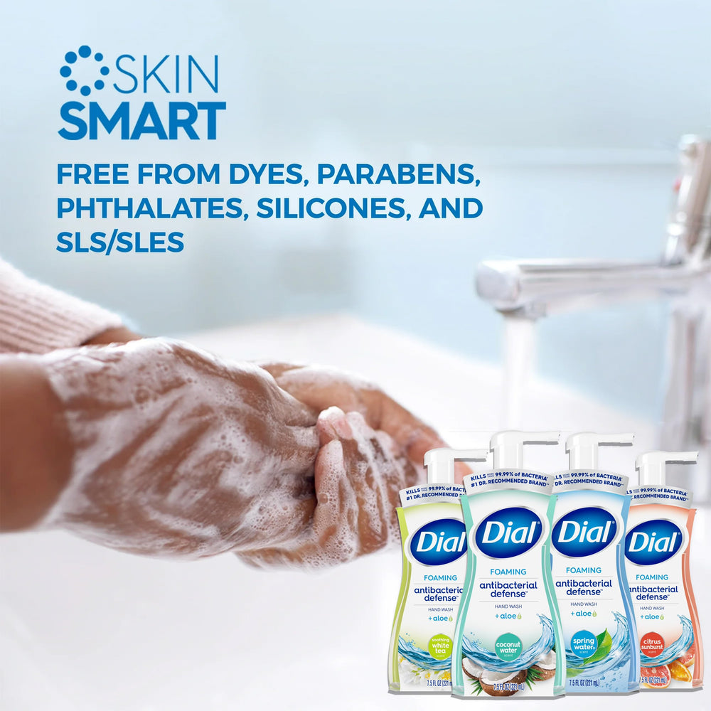 Dial Complete foaming hand wash fragrance assortment label on pack