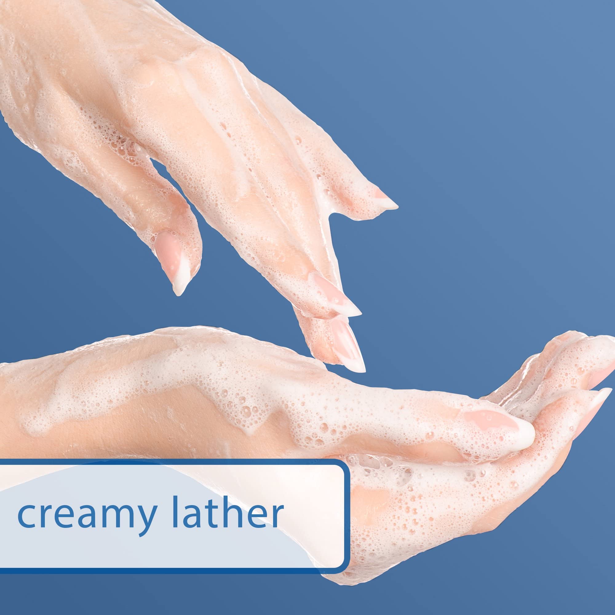 Dial Gold antibacterial soap lather on hand demonstrating cleansing and odor protection