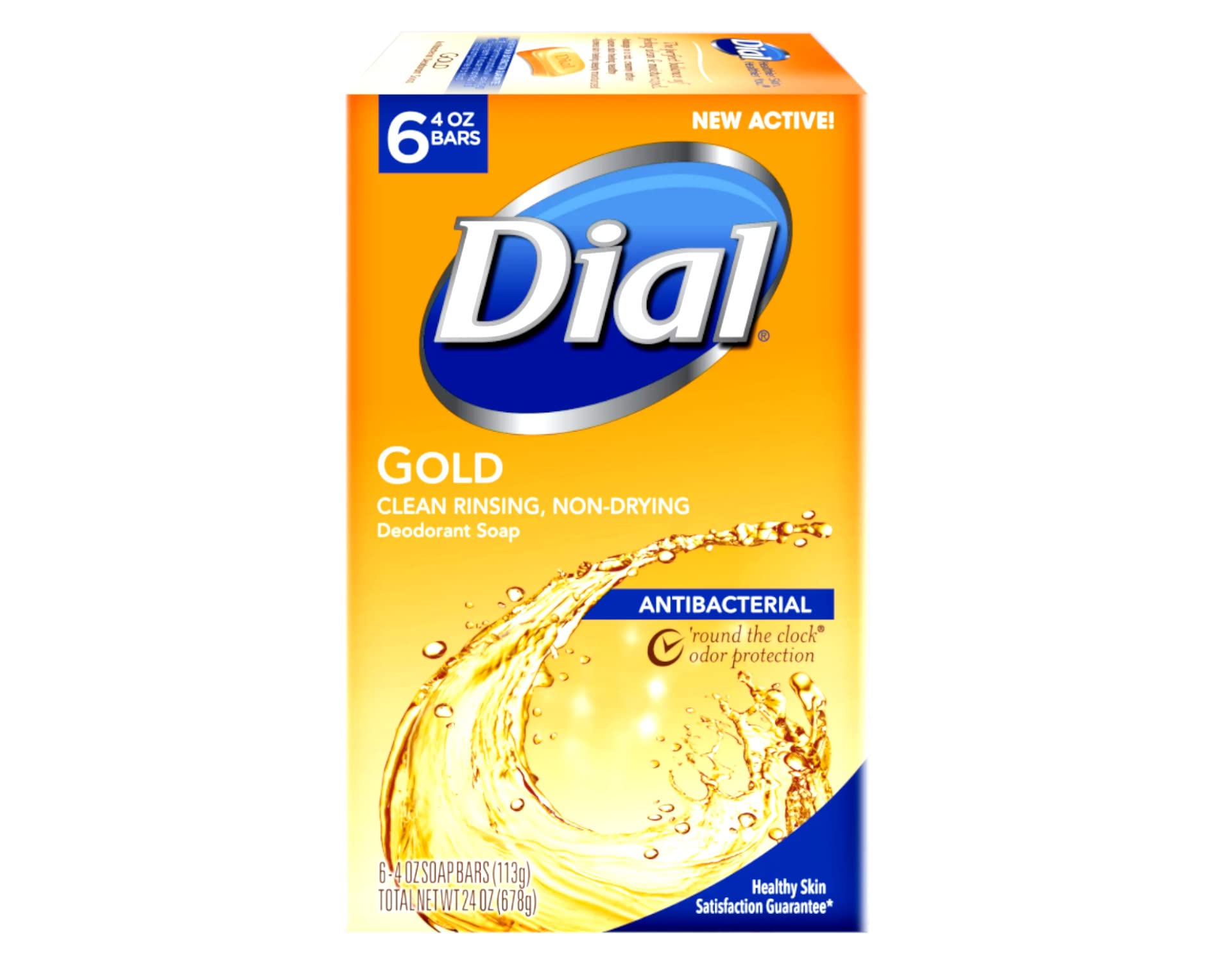 Dial Gold creamy lather demonstrates moisture-balanced cleansing.