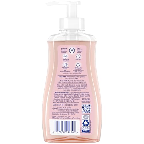 Dial Himalayan Salt hand soap label close-up highlighting Himalayan Salt scent.