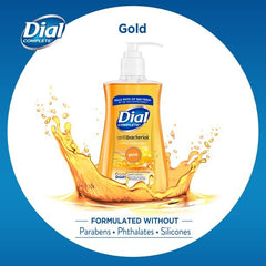 Dial Liquid Antimicrobial Soap hands mid-lather during cleansing.