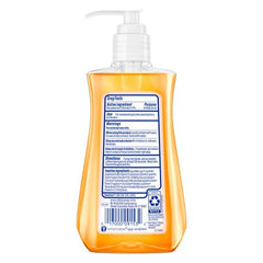 Dial Liquid Antimicrobial Soap label close-up showing skin conditioning ingredients.