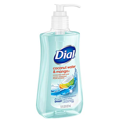 Dial pump dispenser image emphasizes easy, mess-free use