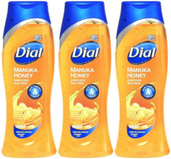 Dial Manuka Honey Enriching Body Wash pack of 3 bottles cleanses and nourishes skin daily.