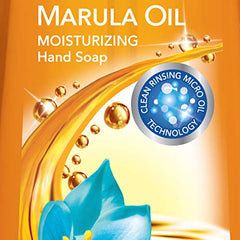 Dial Marula Oil hand soap four-pack display for versatile in-home use.