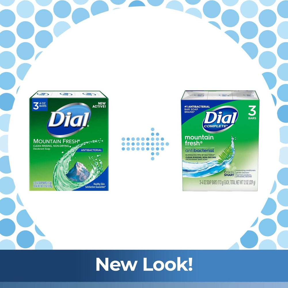 Dial Mountain Fresh foam demonstration shows quick cleansing and refreshing feel.