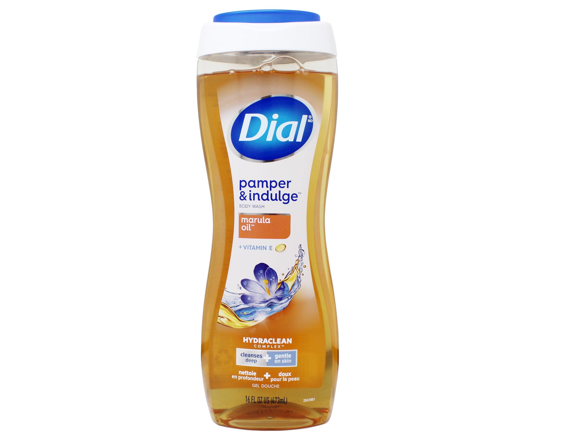 Close-up of Dial Pamper & Indulge lather showing rich, clean-rinsing foam.