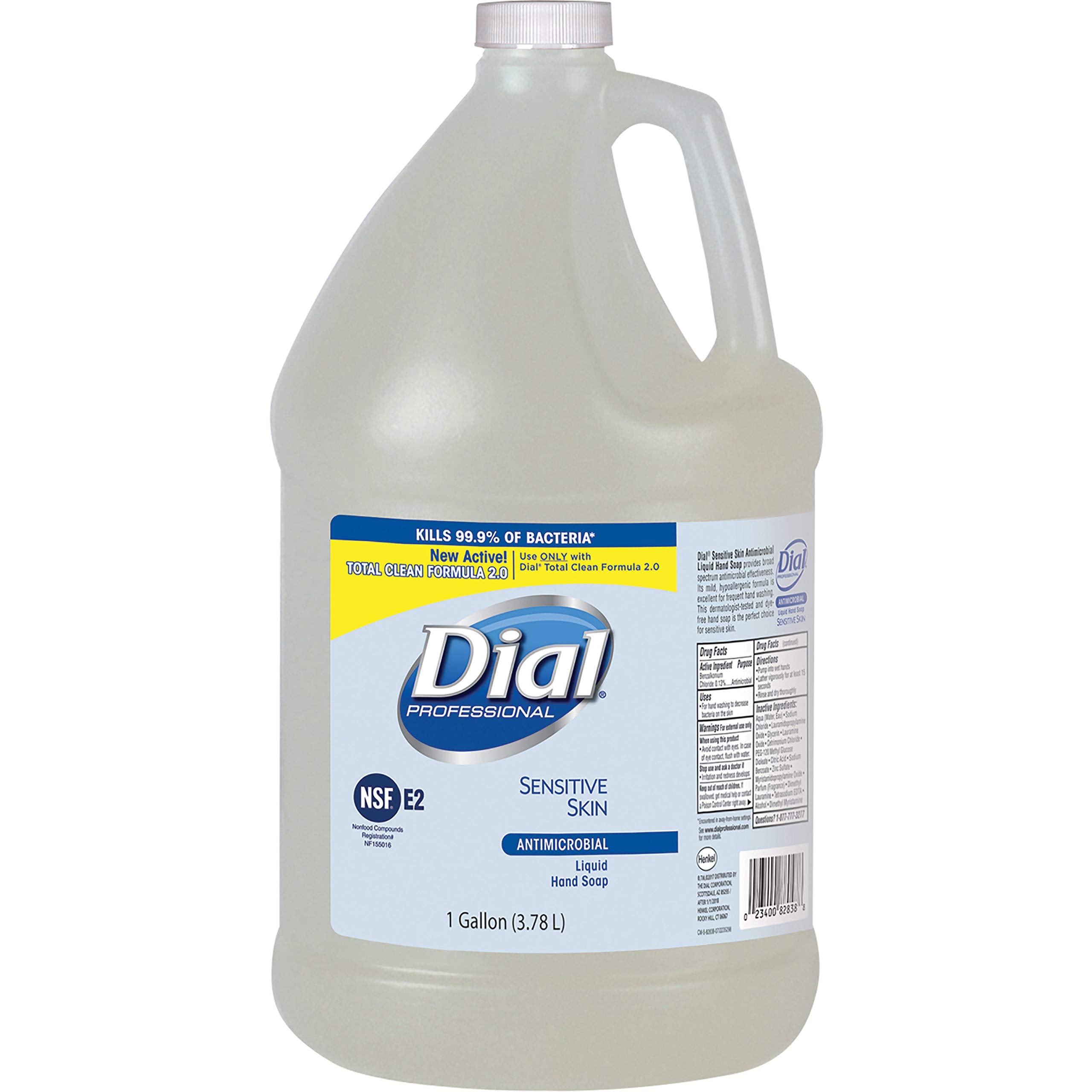 Dial Sensitive Skin antimicrobial soap refill for frequent handwashing and skin-friendly cleansing