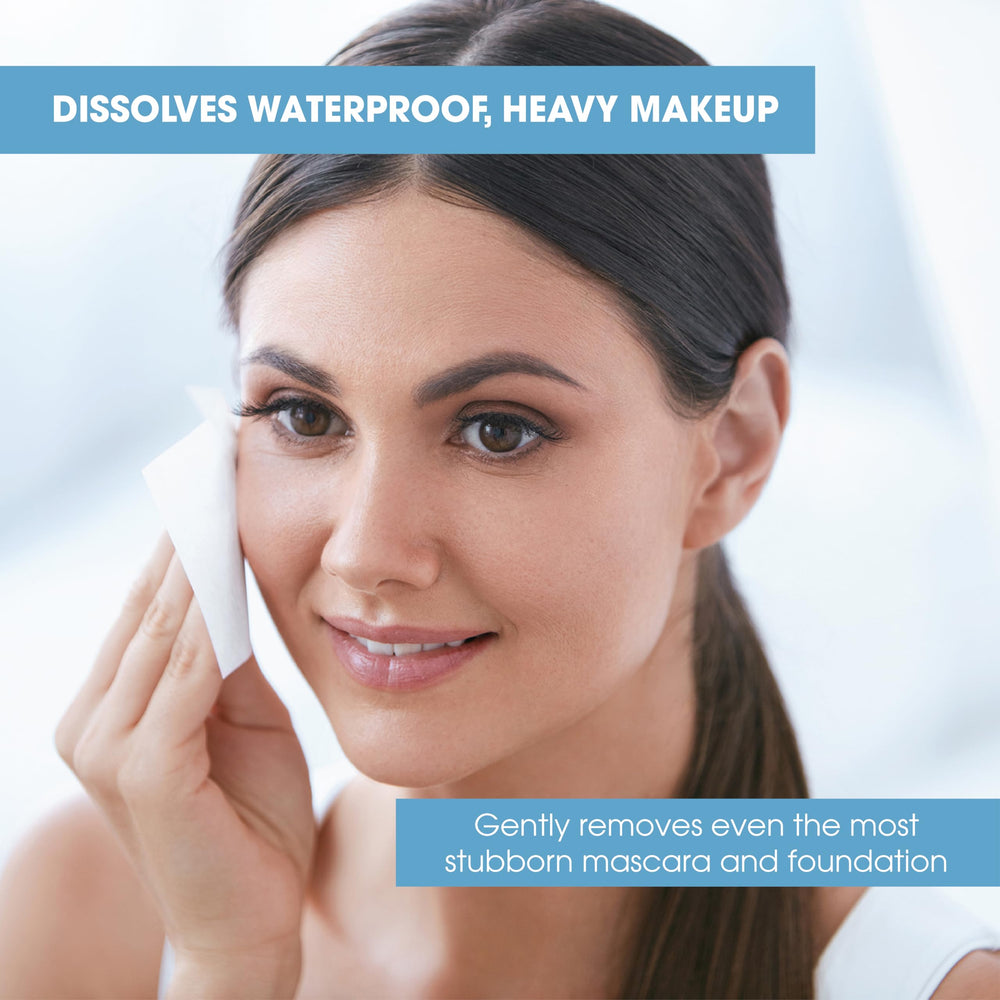 Diamond Wipes face cleansing wipes close up texture shows gentle cleansing