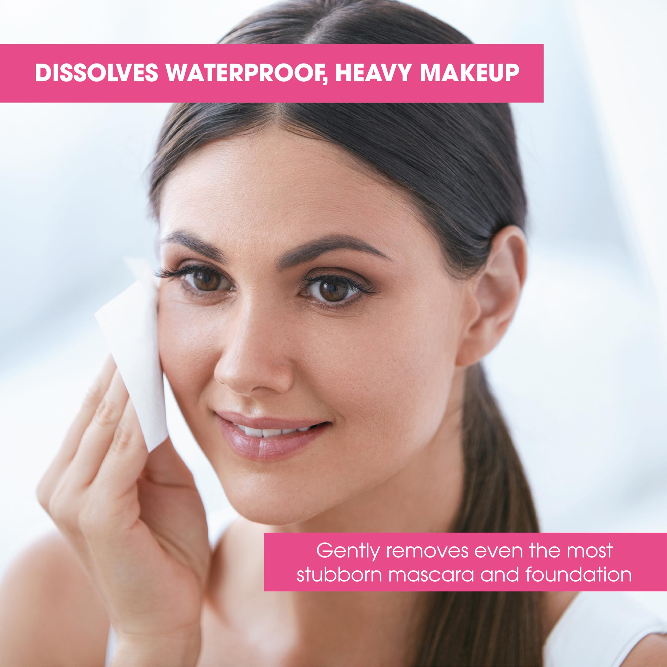 Diamond Wipes heavy makeup removal wipes dissolve waterproof makeup smoothly.