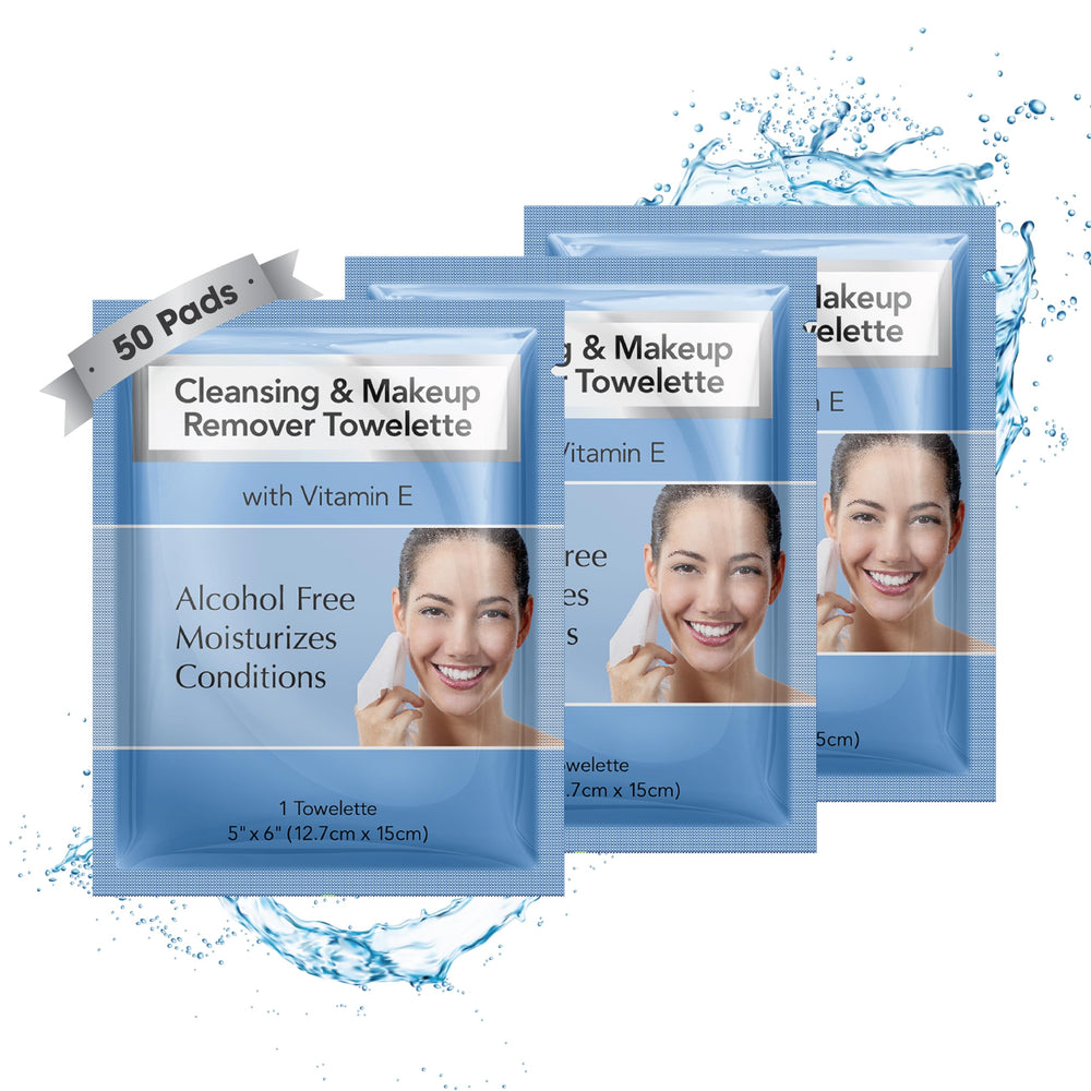 Diamond Wipes makeup remover wipe bottle close-up with gentle cleansing and vitamin E