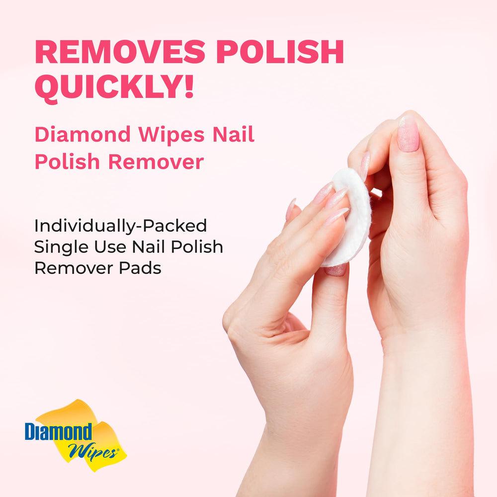 Diamond Wipes acetone formula pads for fast polish removal