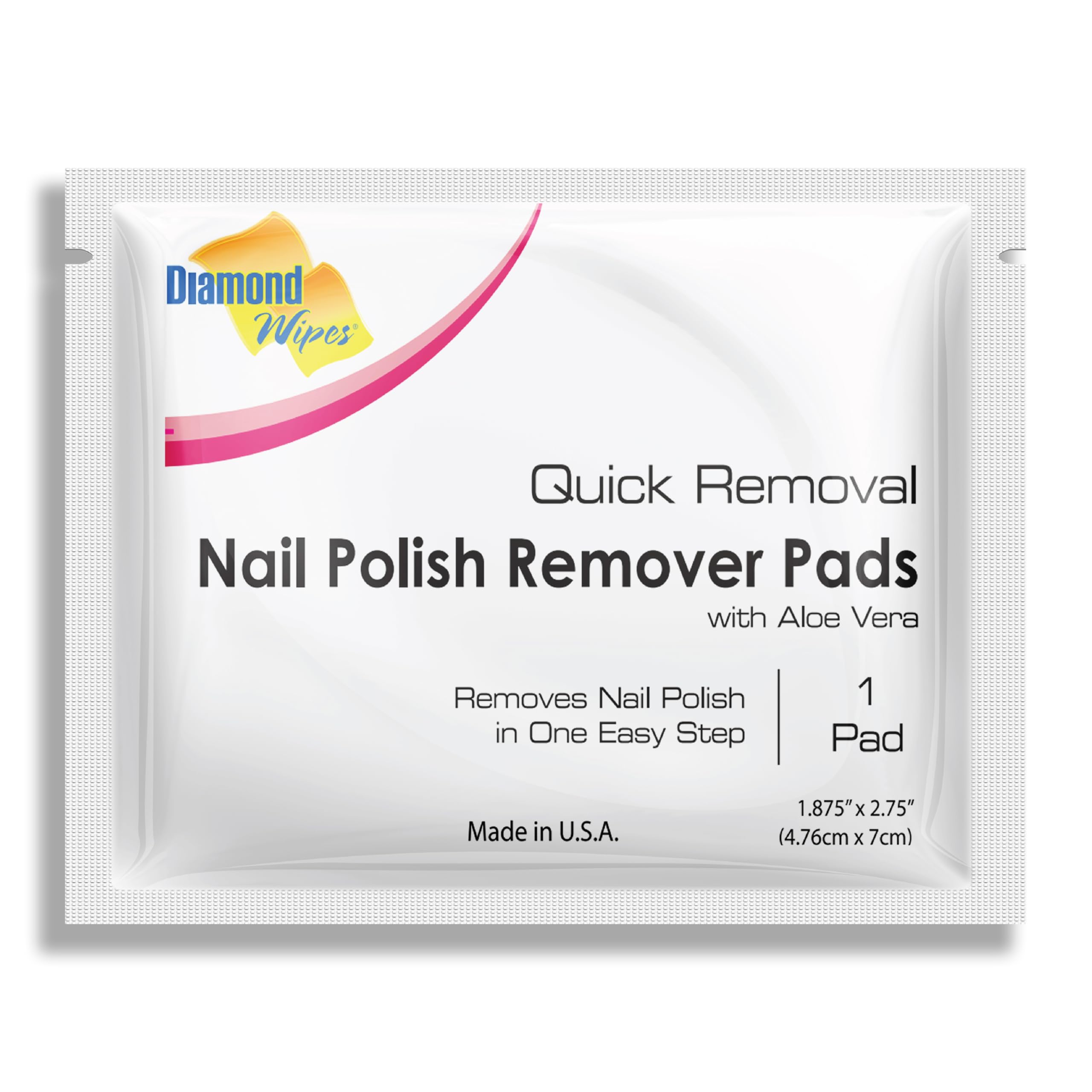 Diamond Wipes Aloe Vera pads for gentle polish removal