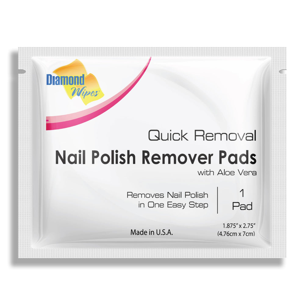 Diamond Wipes Aloe Vera pads for gentle polish removal