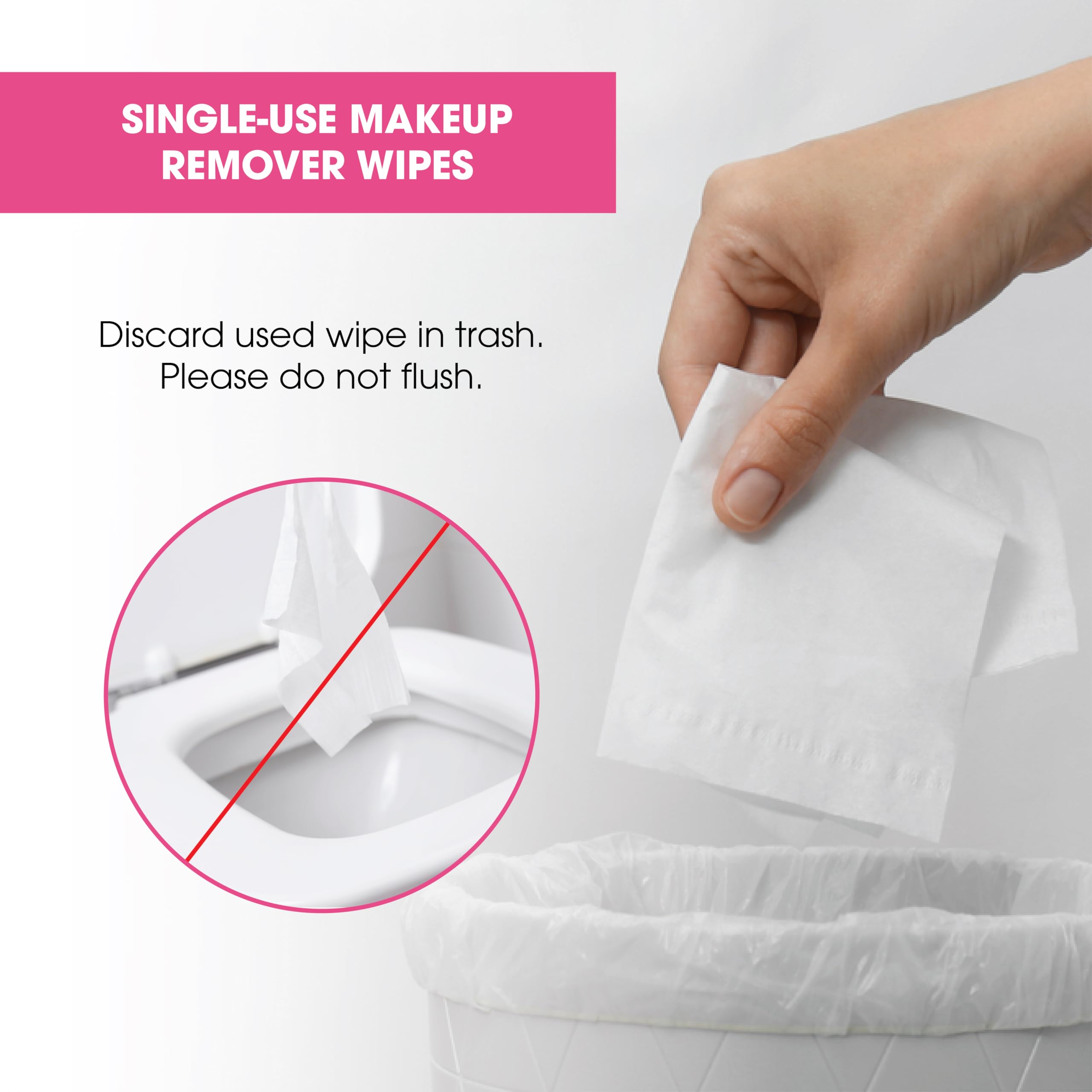 Diamond Wipes TSA approved packaging keeps your routine organized.
