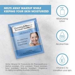 Diamond Wipes vitamin E close-up highlighting nourishing formula
