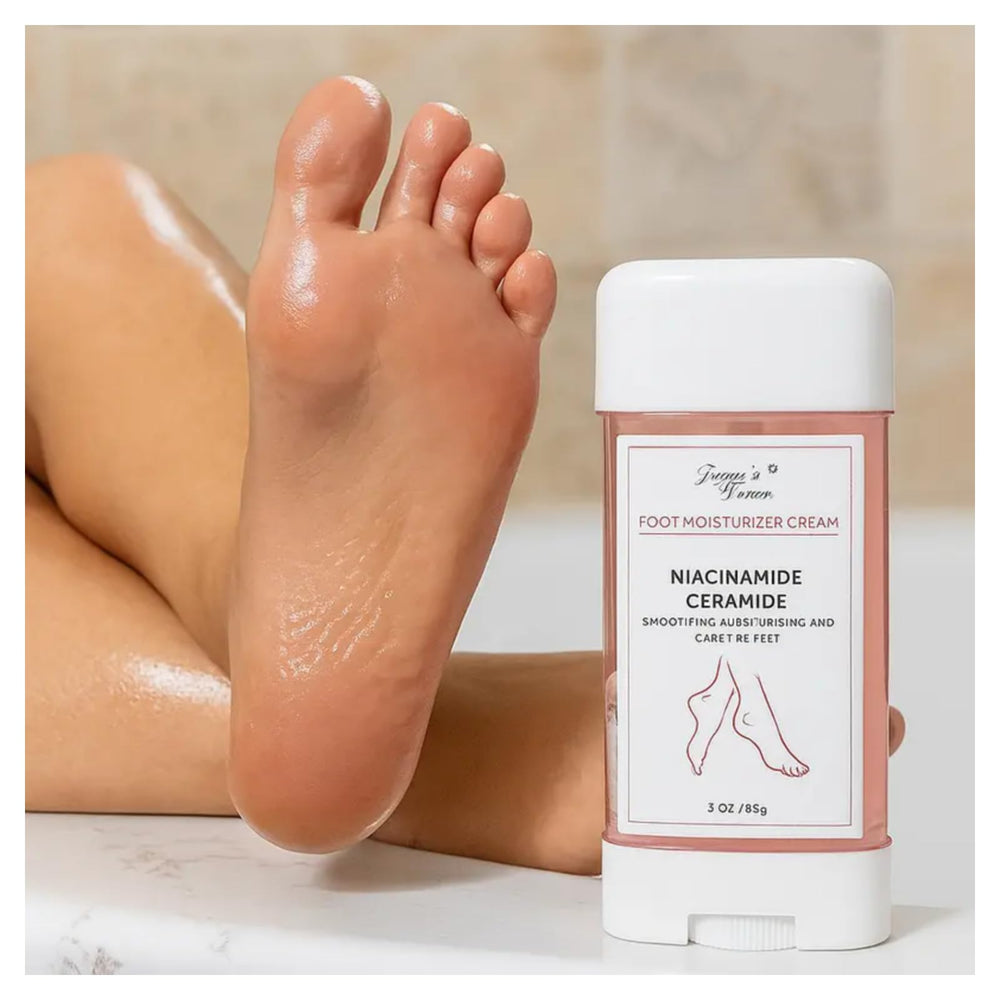 Diana's Dream foot moisturizer jar shows rich hydration for dry feet.