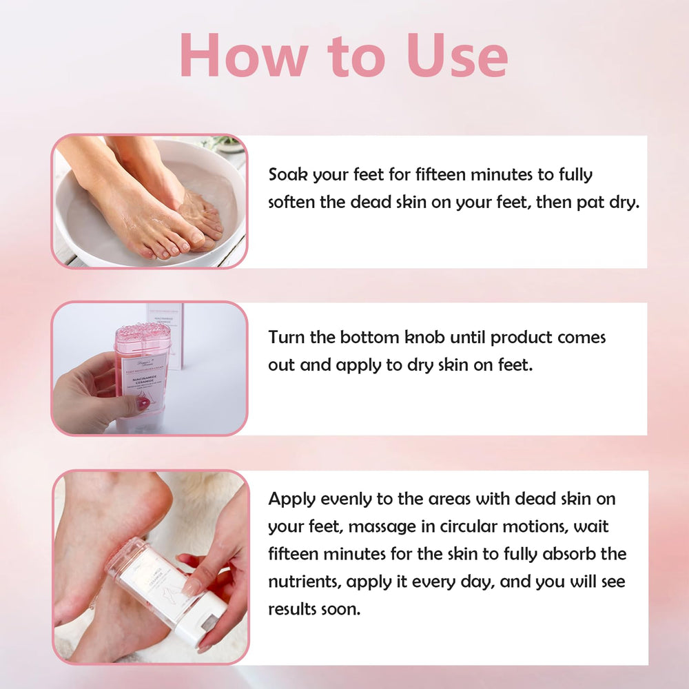 Diana's Dream soft feet after use, close-up texture.