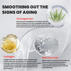 Dianzan mask ingredients carrageenan and niacinamide support hydration and skin firmness