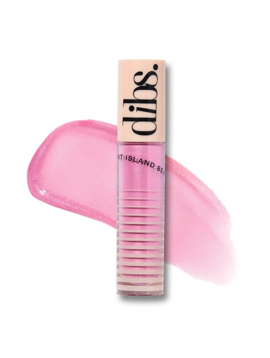 DIBS Go To Glossy Balm Rock Candy application for radiant, non-sticky shine.