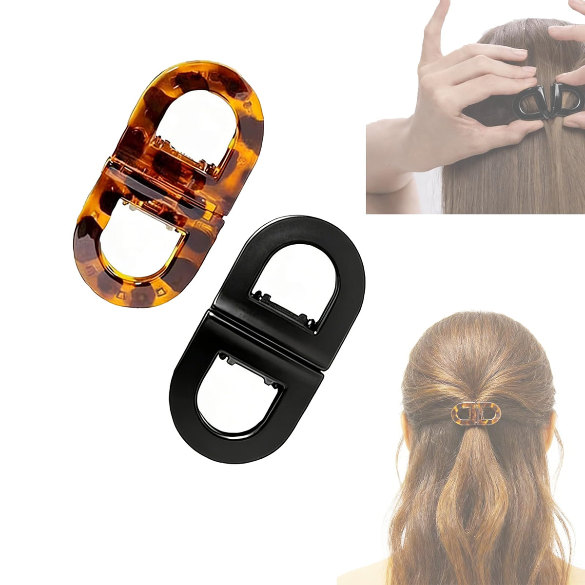 DICSINM Magnetic Hair Clip close-up showing secure hold for quick styling