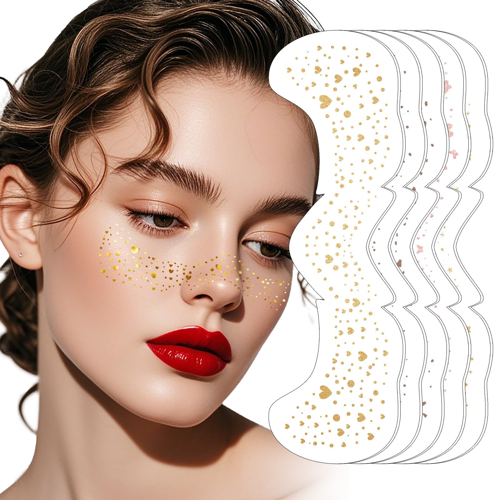 Diesetsr Face Glitter Freckles Easy Removal with no mess after events.