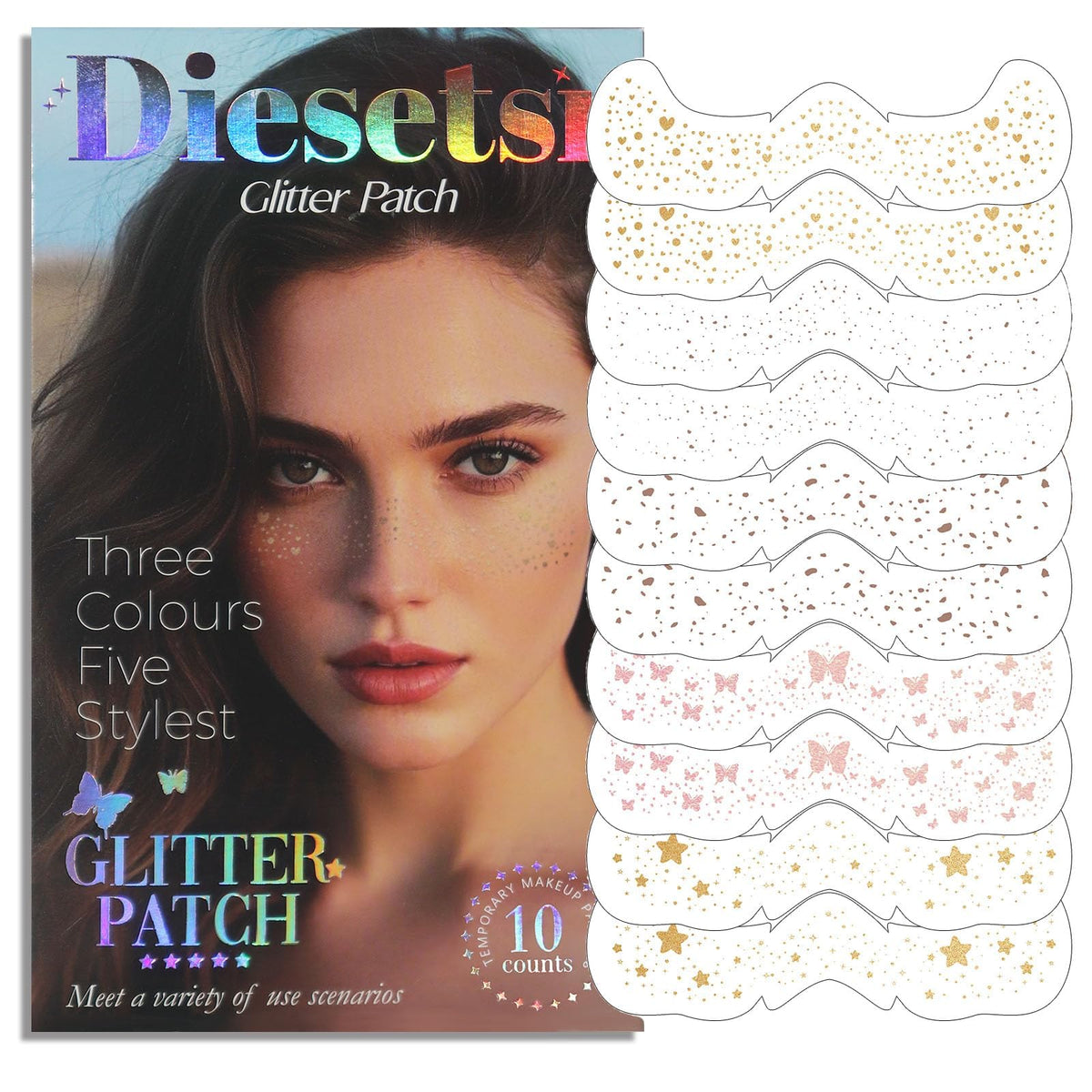 Diesetsr Face Glitter Freckles Natural Dots add subtle daily charm.