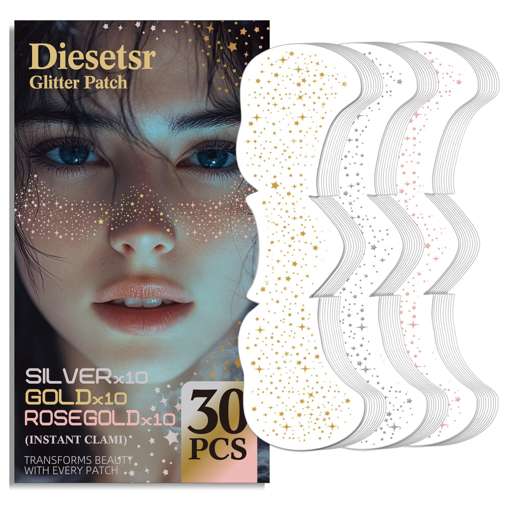 Diesetsr Glitter Freckles gold pack adds radiant festival sparkle to the face