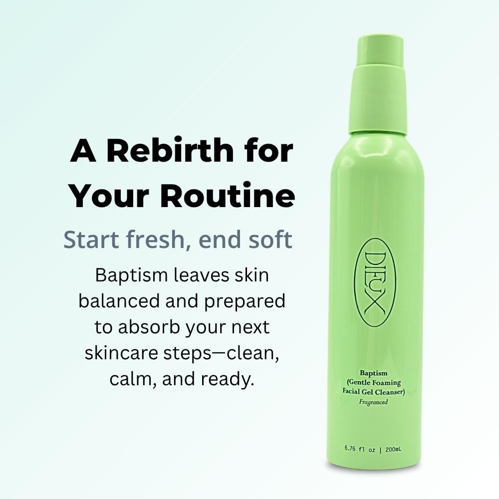 Dieux Baptism cruelty-free formula pictured as clean skincare you can trust