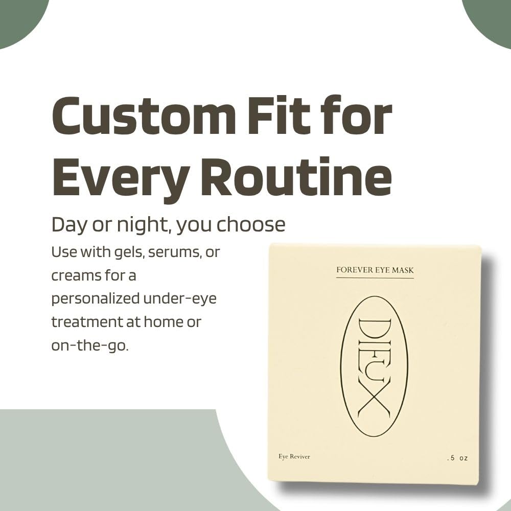Dieux Forever Eye Mask washable silicone patch ready for repeated use