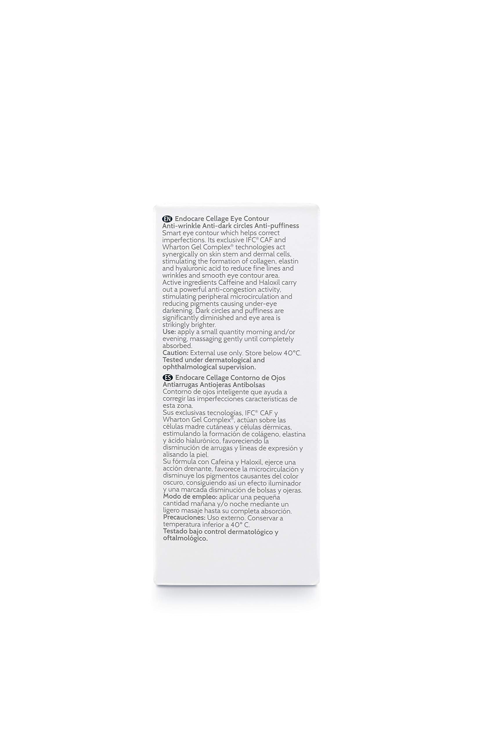 Difa Cooper Endocare Cellage Pro Eye Cream close-up highlighting delicate texture for sensitive skin.