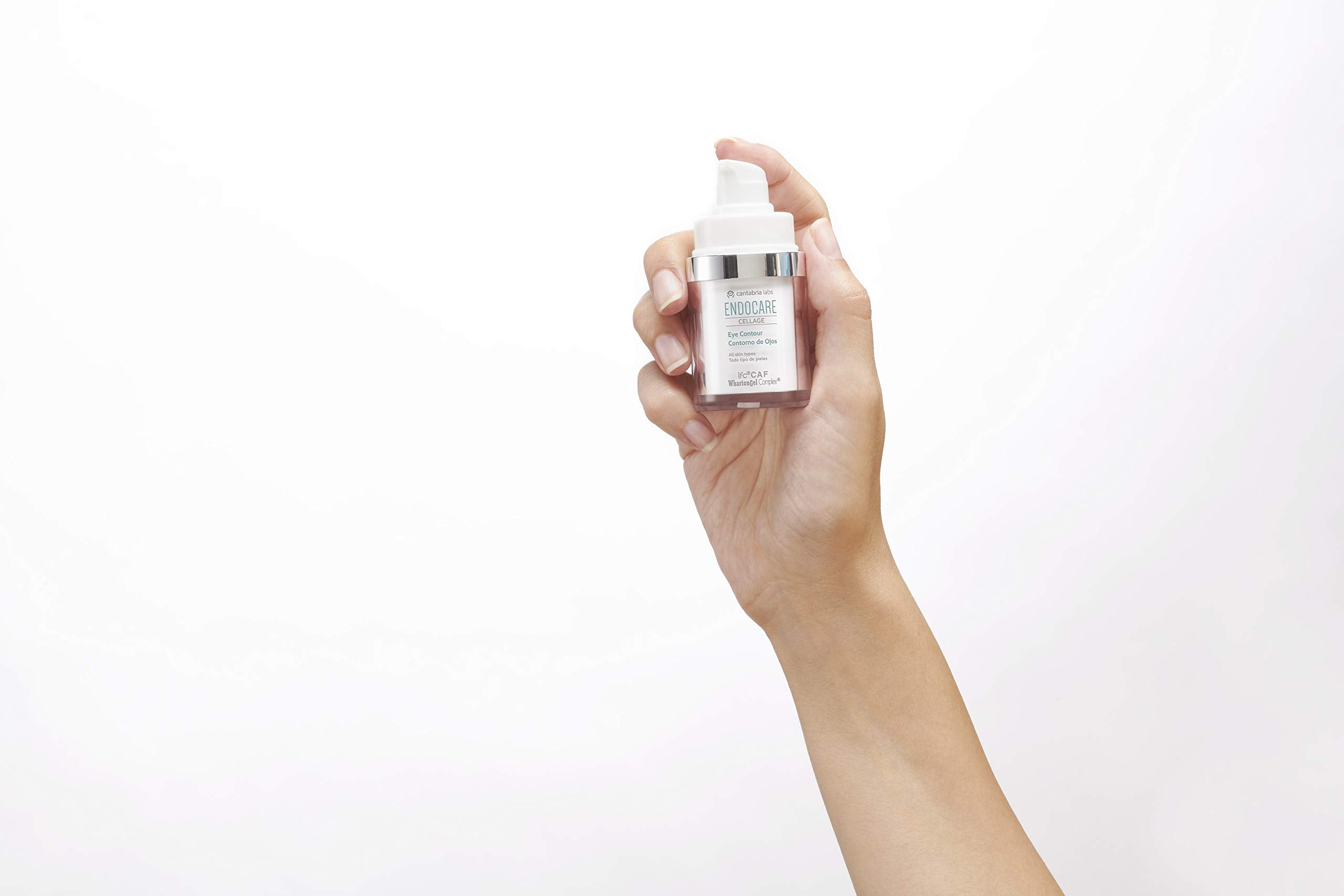 Difa Cooper Endocare Cellage Pro Eye Cream label close-up emphasizes SCA 8% formula.