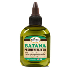 Difeel Batana Premium Hair Oil bottle closeup highlights nourishing formula for healthier hair