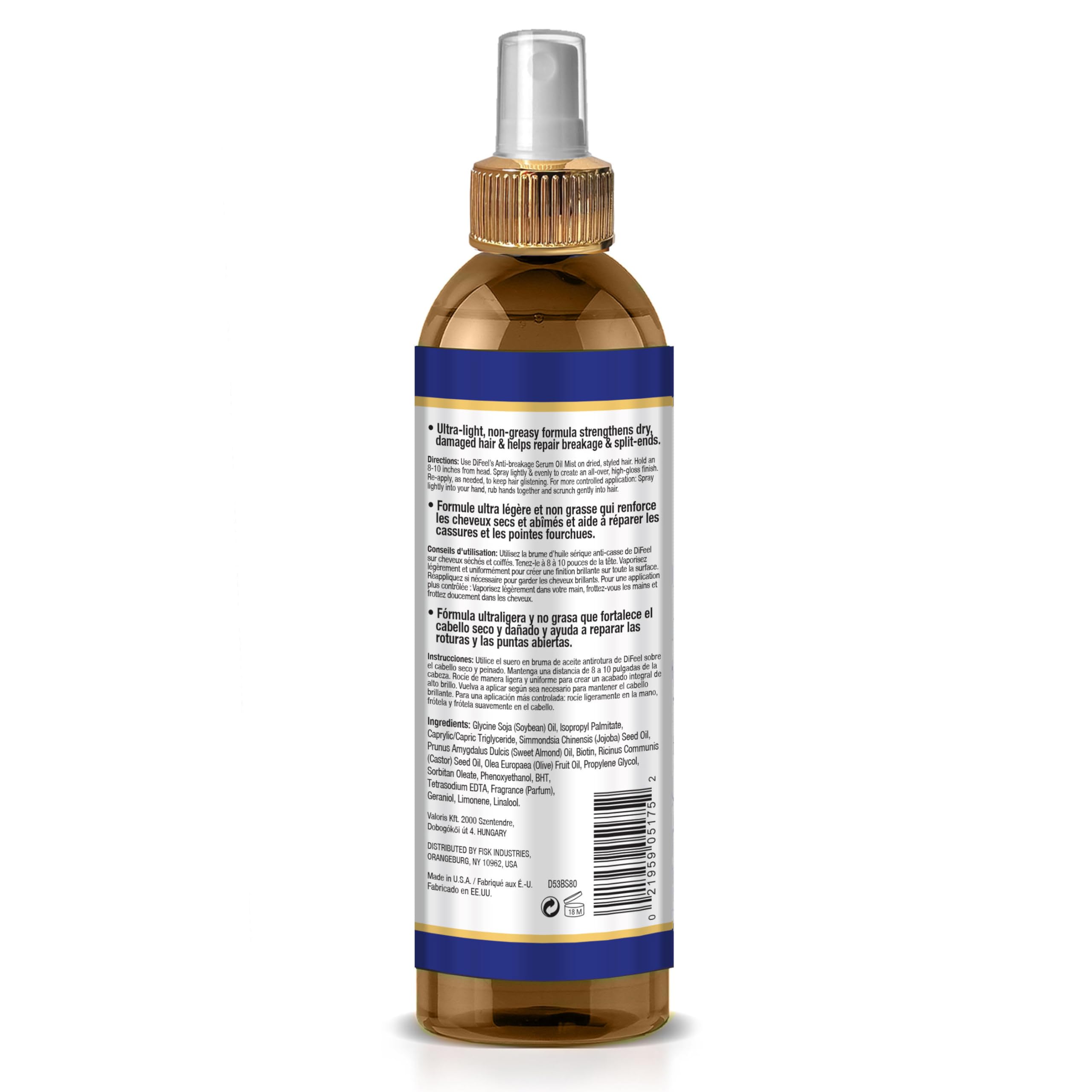 Difeel serum being applied to hair for even, lightweight coverage